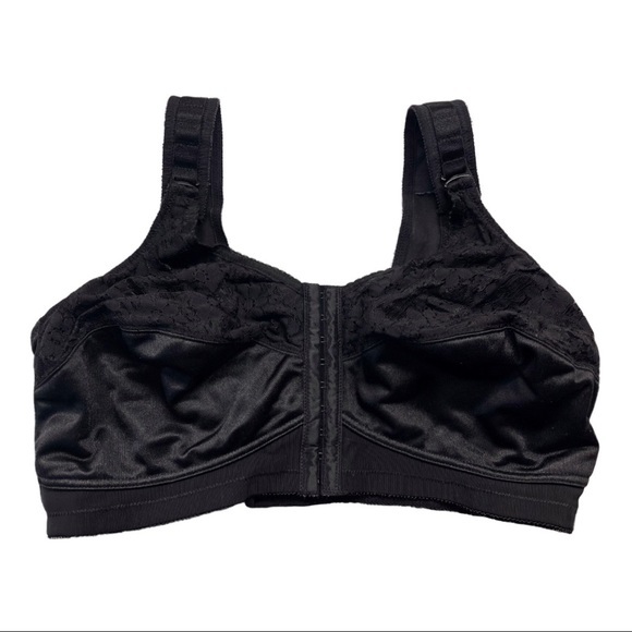 JODEE 3318 Balanced Fit Mastectomy Bra Size 40 F Black Front Closure - Picture 3 of 5